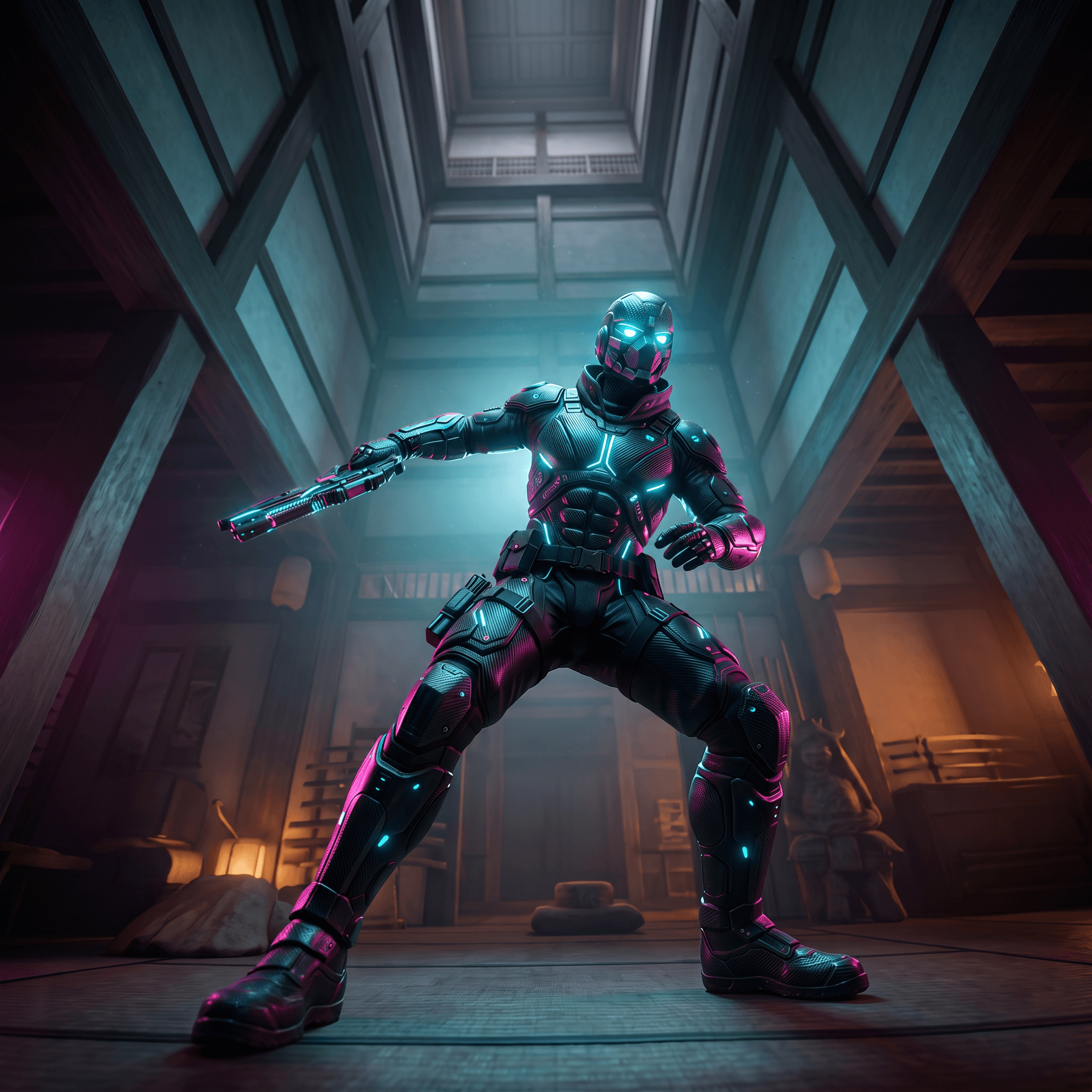 Transfer character identity into dynamic action poses without facial drift